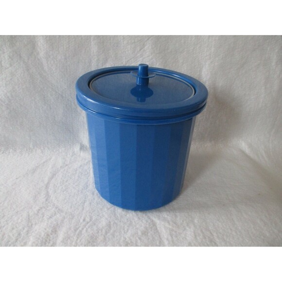Vintage Tupperware Blue Ice Bucket 1683-3, 1684-2, 1418-1 - Picture 1 of 11